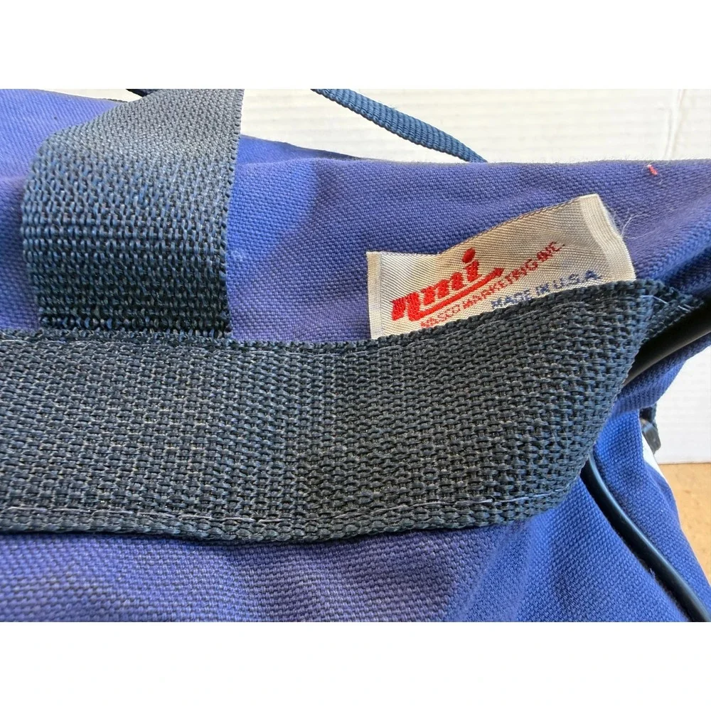 *RARE*‎ New York Yankess Blue Duffle Bag NMI Nasco Made in USA 18x10x10